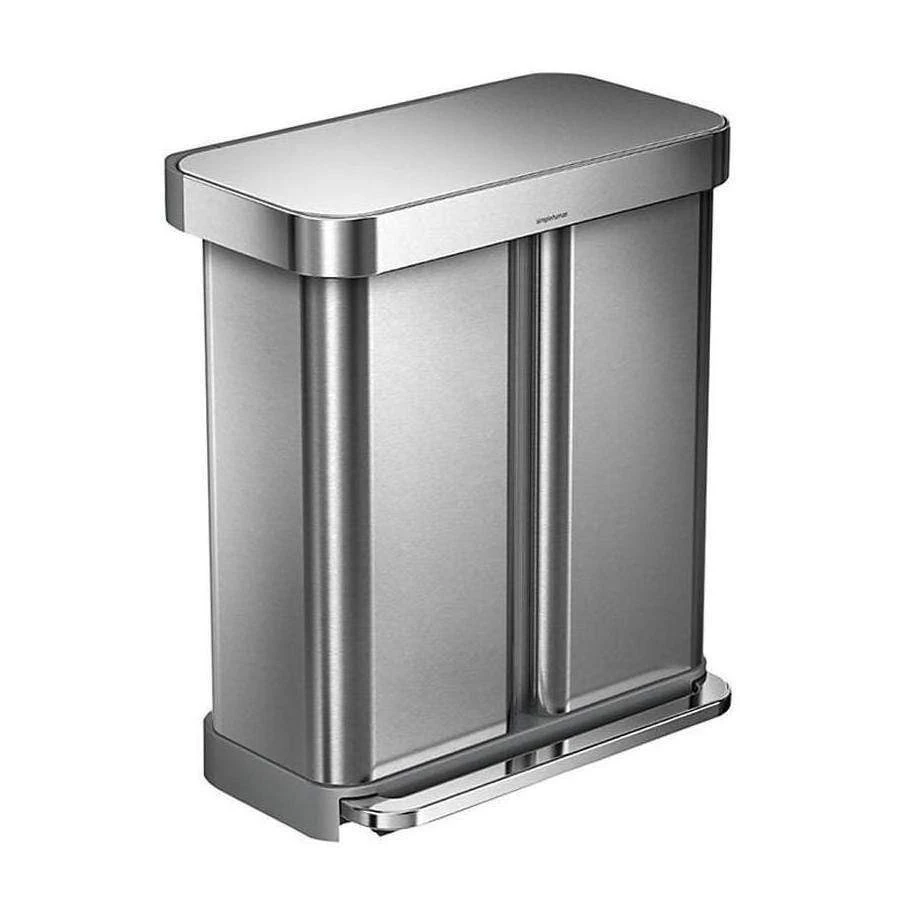 Simplehuman Dual Compartments 58L Brushed Steel 3 Simplehuman Dual Compartments 58L Brushed Steel