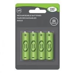 Smart Solar Aa Recharge Batteries - 4 Pack