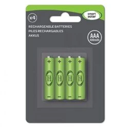Smart Solar Aaa Recharge Batteries - 4 Pack