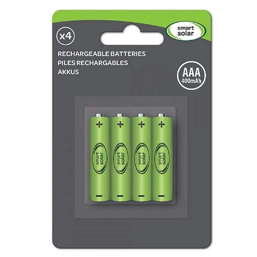 Smart Solar Aaa Recharge Batteries - 4 Pack 3 Smart Solar Aaa Recharge Batteries - 4 Pack