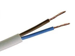 Sparkpak 2 Core White Oval 0.5Mm Cable - 5Mtr Length
