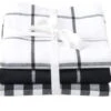Stow Green Kensington Black Check Tea Towels 3 Pack 1 Stow Green Kensington Black Check Tea Towels 3 Pack -Taskers Sale Shop stow green kensington black check tea towels 3 pack stow teatowel kensington check x3 28758845128790