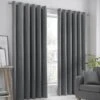 Fusion Strata Curtains - Charcoal 2 Fusion Strata Curtains - Charcoal -Taskers Sale Shop strata curtains charcoal 1