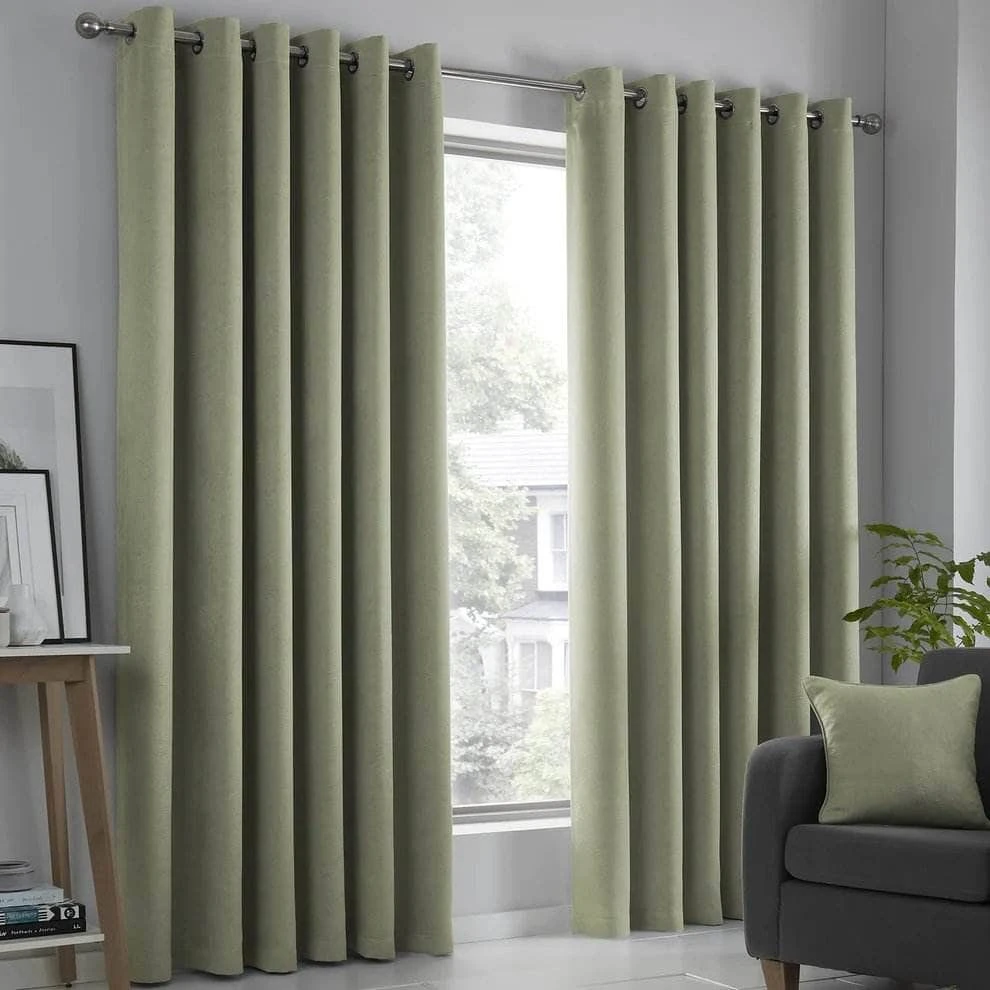 Fusion Strata Curtains - Green 3 Fusion Strata Curtains - Green