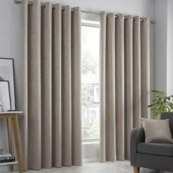 Fusion Strata Curtains - Natural