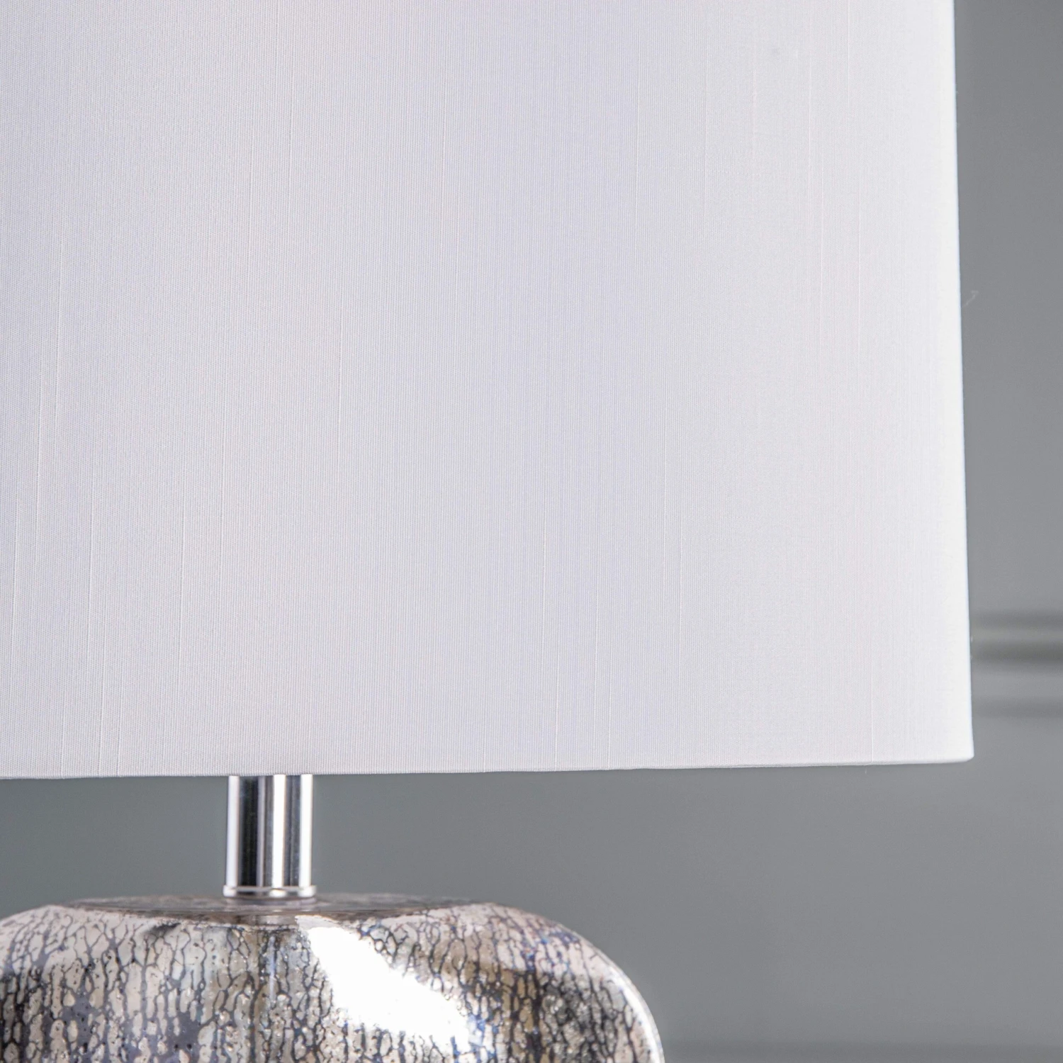 Coin Table Lamp Mercury Gold With Cream Shade 5 Coin Table Lamp Mercury Gold With Cream Shade - Image 3