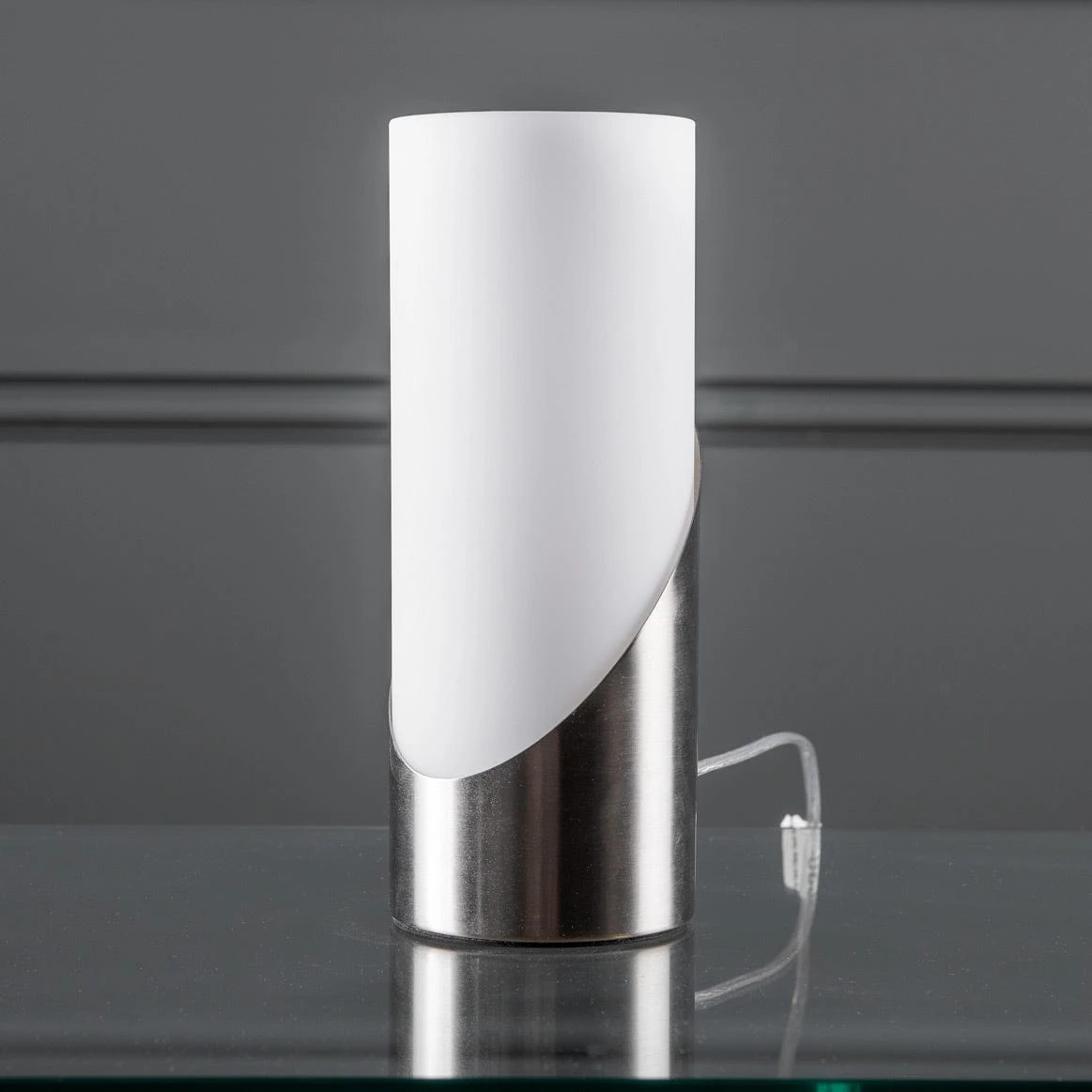 Cornella Satin & Nickel Touch Table Lamp 6 Cornella Satin & Nickel Touch Table Lamp - Image 4