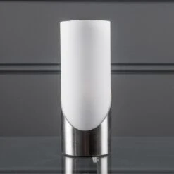 Cornella Satin & Nickel Touch Table Lamp