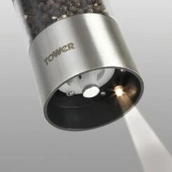 Tower Black Electric Salt & Pepper Mills 7 Tower Black Electric Salt & Pepper Mills -Taskers Sale Shop tower black electric salt pepper mills rkw tower elec salt pepper mill 28795465597014