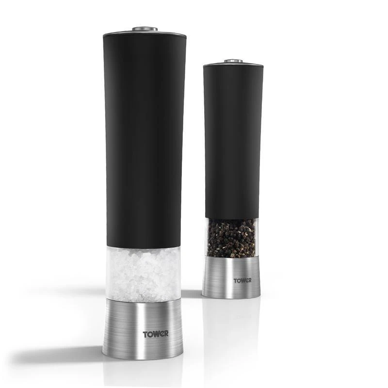 Tower Black Electric Salt & Pepper Mills 4 Tower Black Electric Salt & Pepper Mills - Image 2