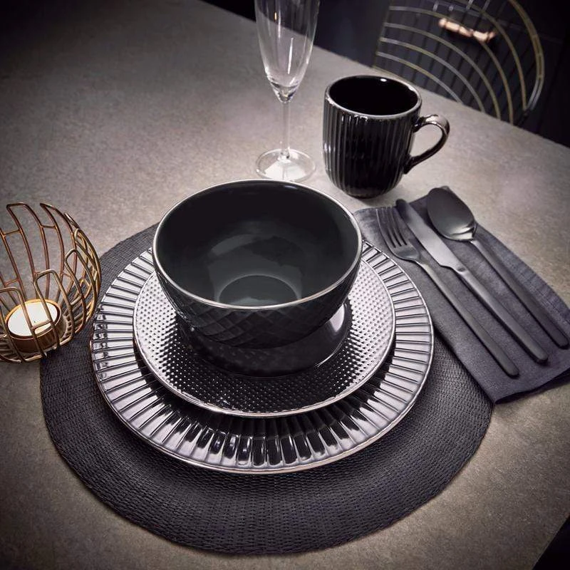 Tower Empire Black 16 Piece Dinner Set 9 Tower Empire Black 16 Piece Dinner Set - Image 7
