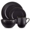 Tower Empire Black 16 Piece Dinner Set -Taskers Sale Shop tower empire black 16 piece dinner set rkw tower empire dinner set black 16p 16505012387926