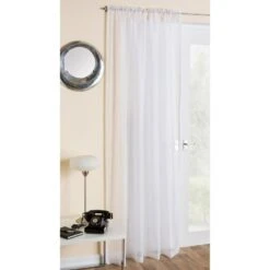 Crystal Panel White Curtain