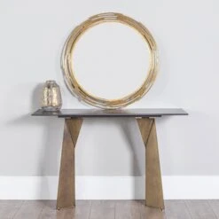 Valante Black & Gold Console Table