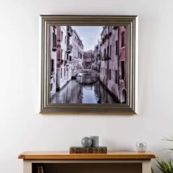 Venice 2 - Silver Frame 75 X 75Cm