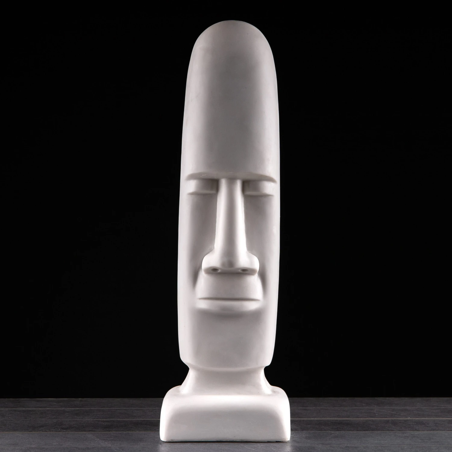 White Easter Island Head 70cm 6 White Easter Island Head 70cm - Image 4