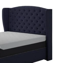 Tempur® Woodbridge Headboard -Taskers Sale Shop woodbridge ottoman bedframe angled mattress smartcool soho dark blue