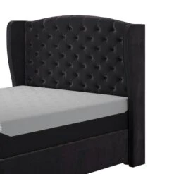 Tempur® Woodbridge Headboard -Taskers Sale Shop woodbridge ottoman bedframe angled mattress smartcool velvet coal