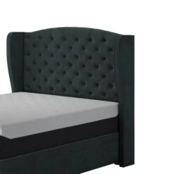 Tempur® Woodbridge Headboard -Taskers Sale Shop woodbridge ottoman bedframe angled mattress smartcool velvet emerald