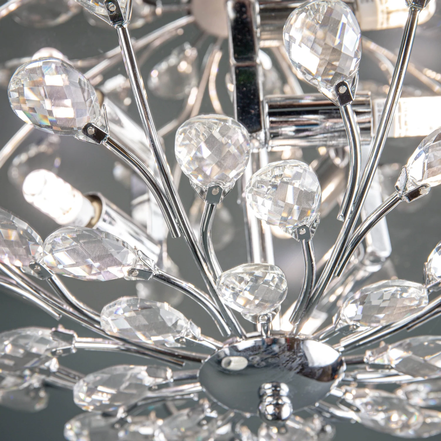 Luarca 3 Light Flush Flora Crystal Ceiling Light 5 Luarca 3 Light Flush Flora Crystal Ceiling Light - Image 3